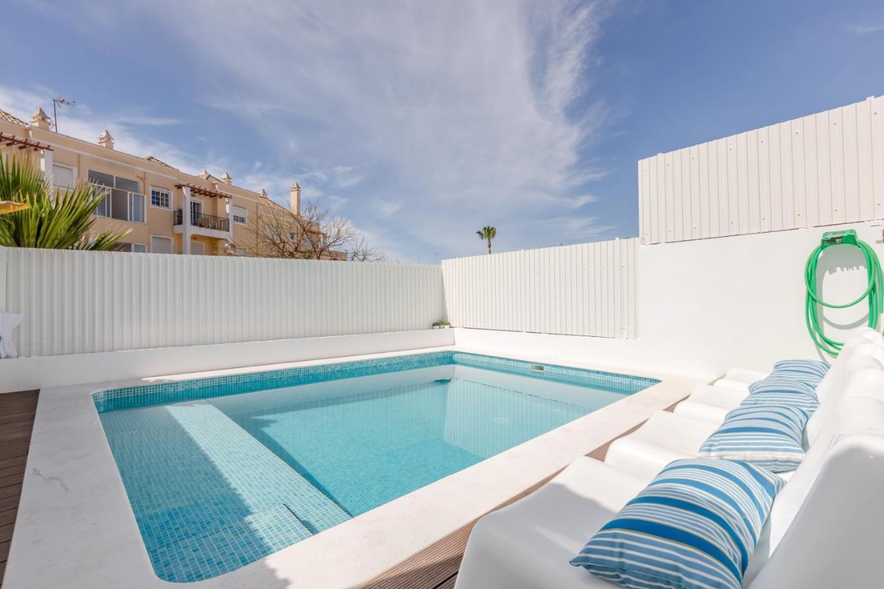 Seascape Villa Private Pool & Rooftop Jacuzzi With Sea View Near Manta Rota Beach Vila Nova de Cacela Ngoại thất bức ảnh